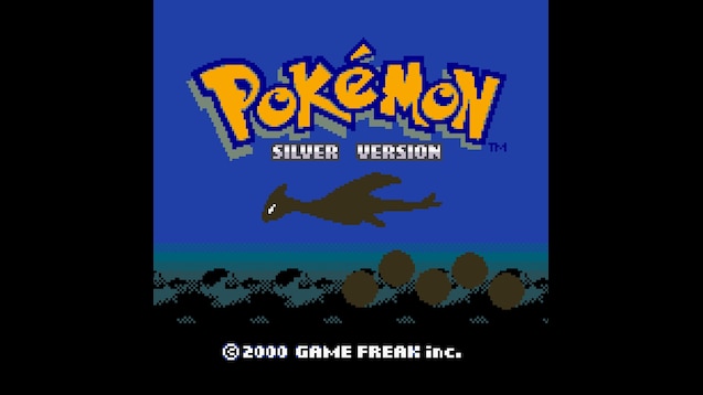 The legendary Pokemon Gold and Pokemon Silver title screens