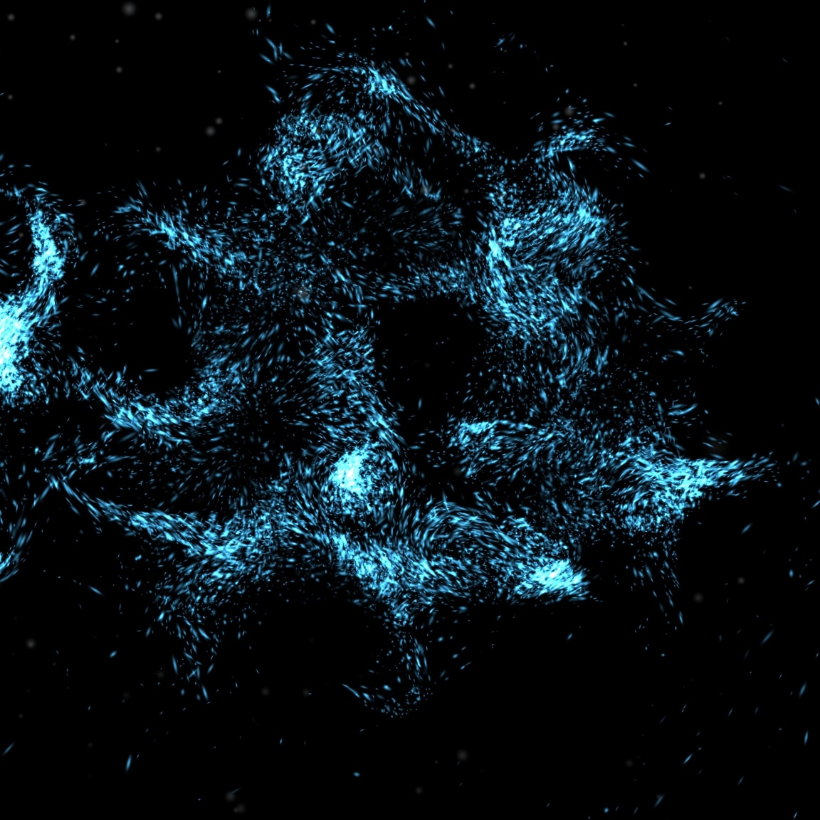 Particles Ultrawide 3440x1440 -  Light Blue