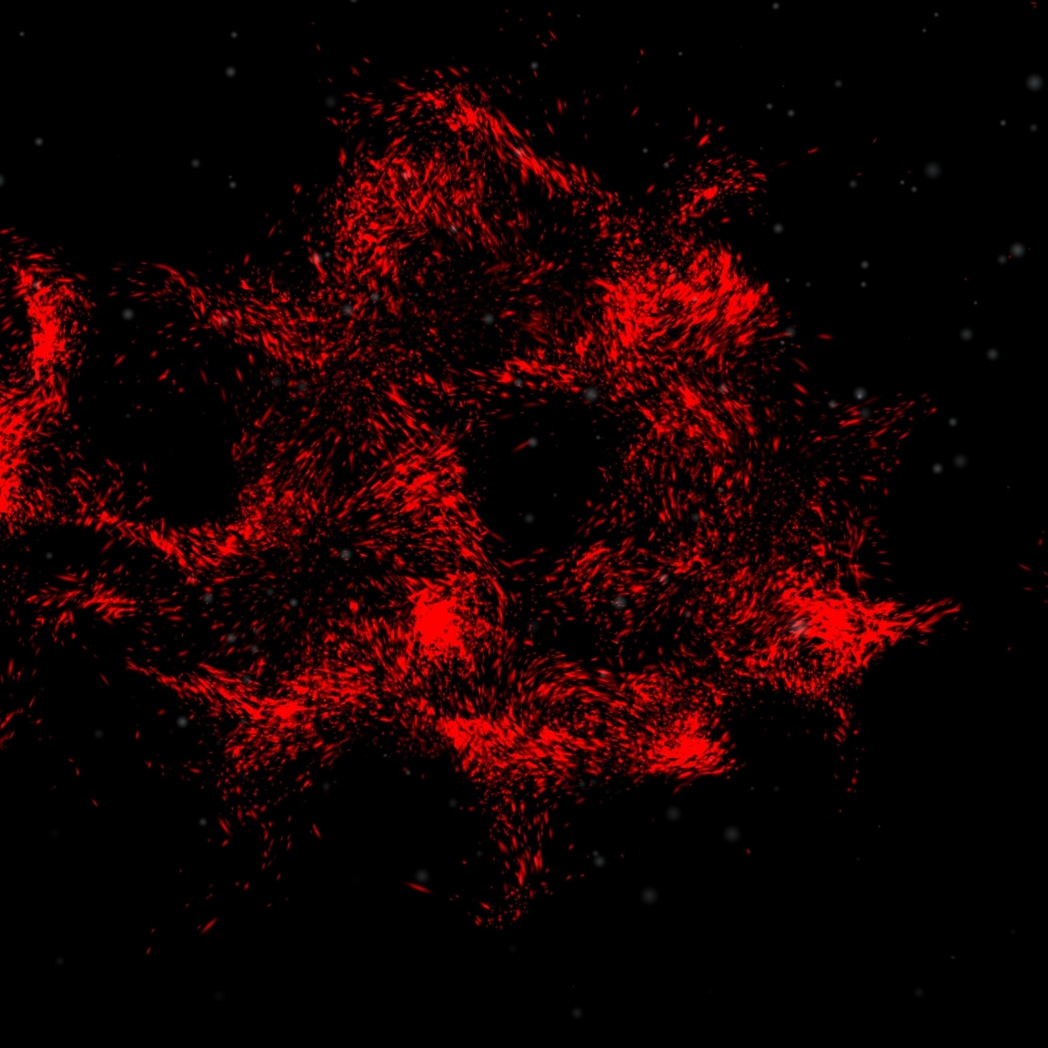 Particles Ultrawide 3440x1440 RED