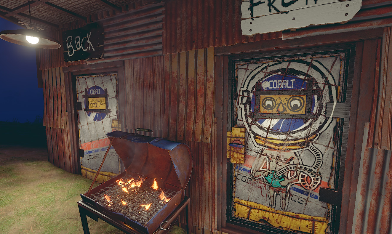 Cobalt Graffiti Door thumbnail 3