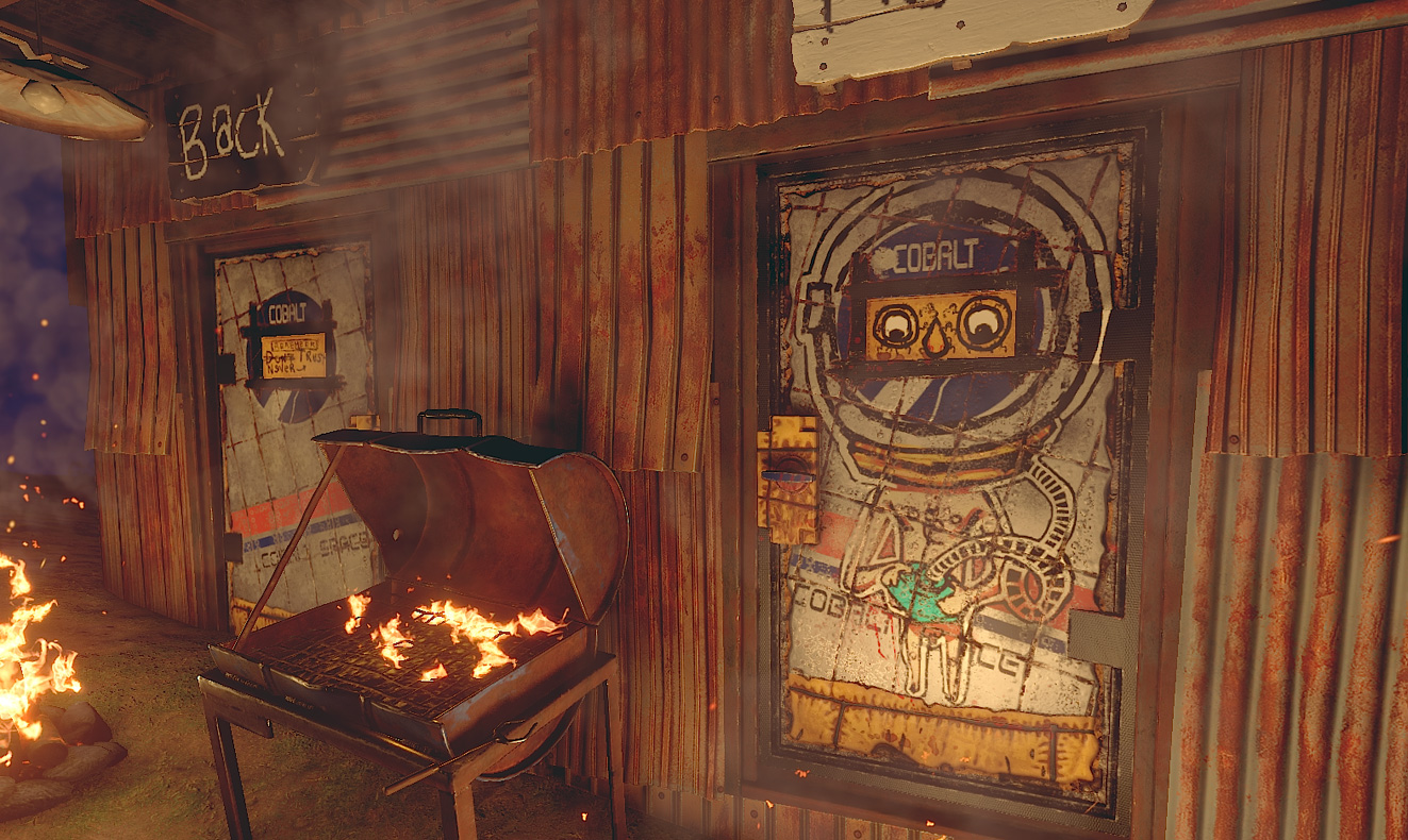 Cobalt Graffiti Door thumbnail 4