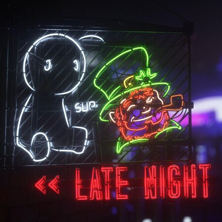 Late Night Neon Idle Animation