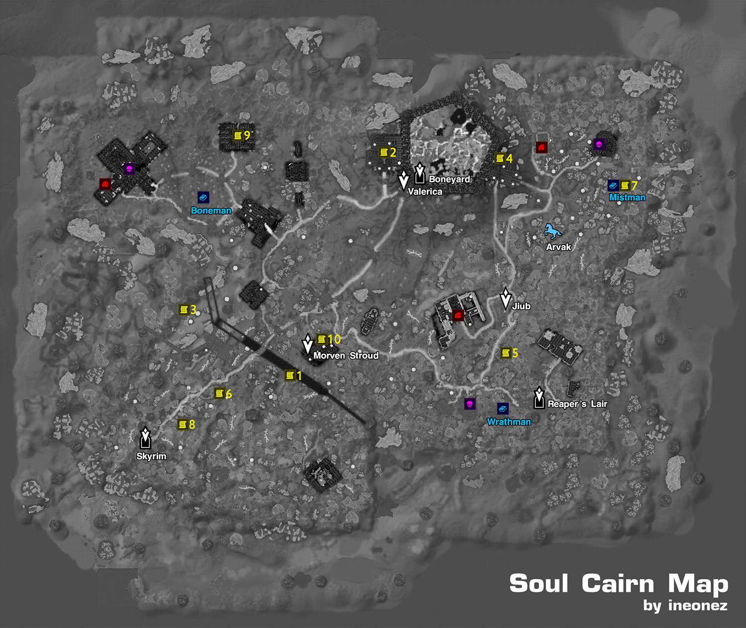 Find arvak's skull map