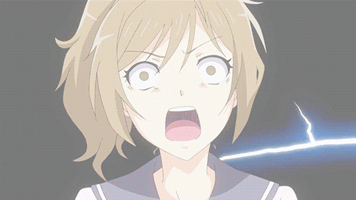 shocked face anime gif