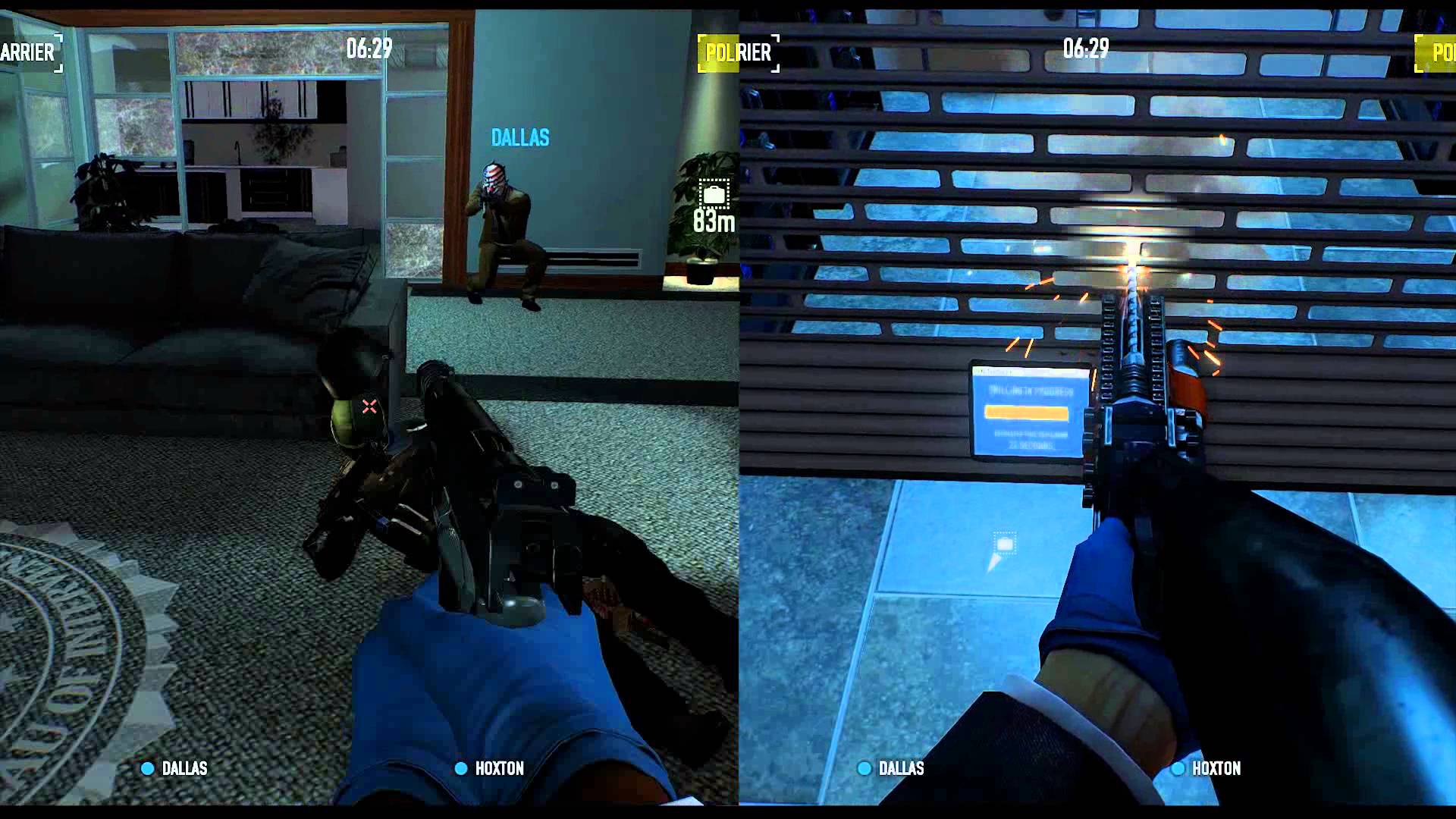 Ps3 split. Payday 2 сплит скрин. Payday 2 на ПС 3. Payday 2 Split Screen ps3. Payday 2 ps4.