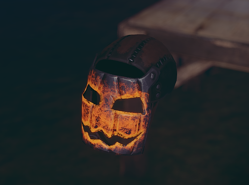 Glowing Metal Pumpkin Mask screenshot 1