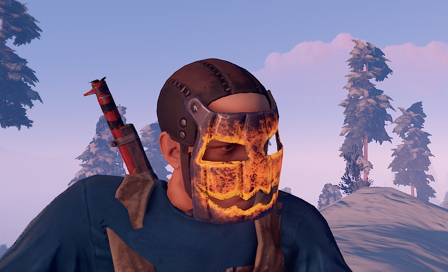 Glowing Metal Pumpkin Mask thumbnail 3