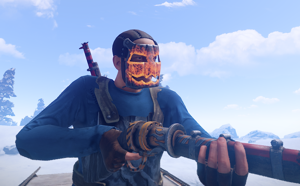Glowing Metal Pumpkin Mask thumbnail 4