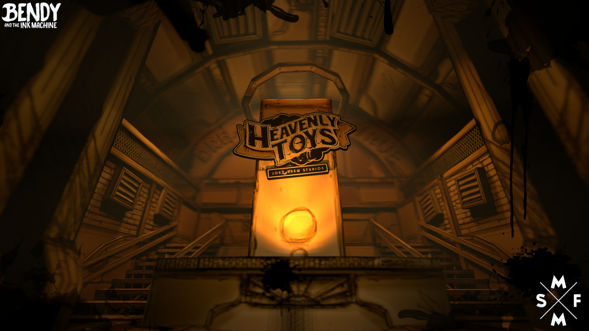 Bendy and machine на андроид. Игра БЕНДИ стим. БЕНДИ И чернильная машина архивы. Музей БЕНДИ. БЕНДИ машина