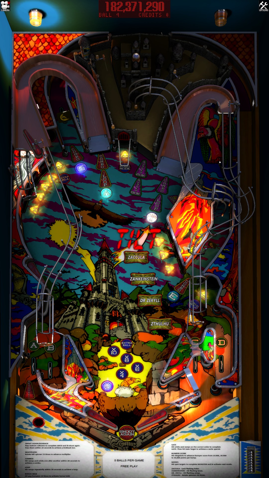 change counry on zaccaria pinball