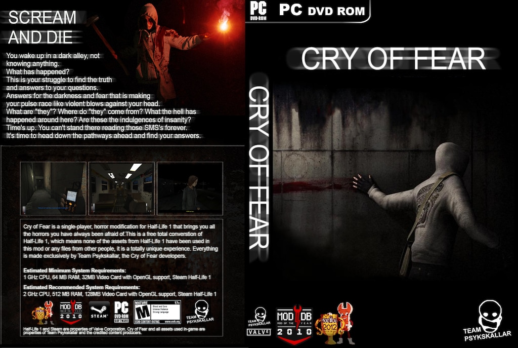 Steam Community Cry Of Fear Dvd Box Cover