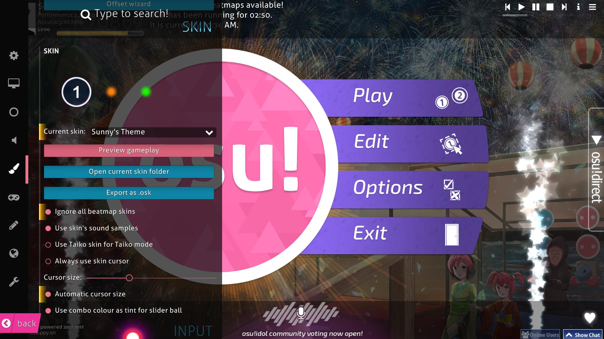 create an osu map for any song of your choice