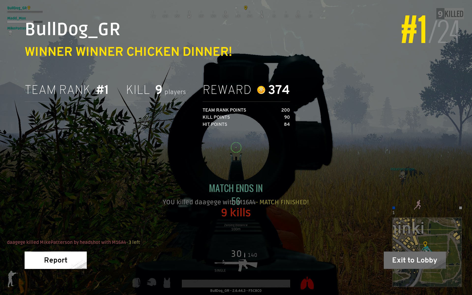 Lets see your Winner Winner Chicken Dinner screenshots! - Page 2 9DAB2D579310171EB1C75BFC602ABFCAD5B4497E