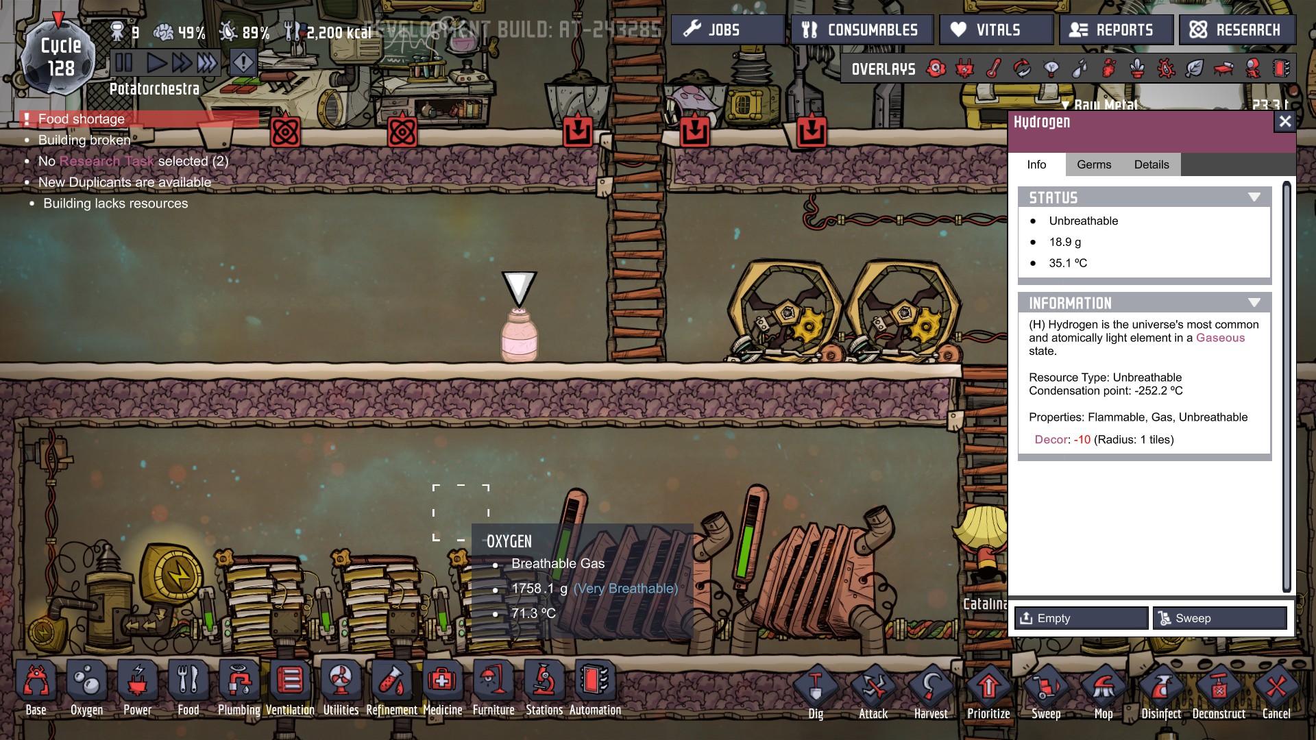 Gases in a bottle! - Oxygen Not Included - Klei Entertainment Forums