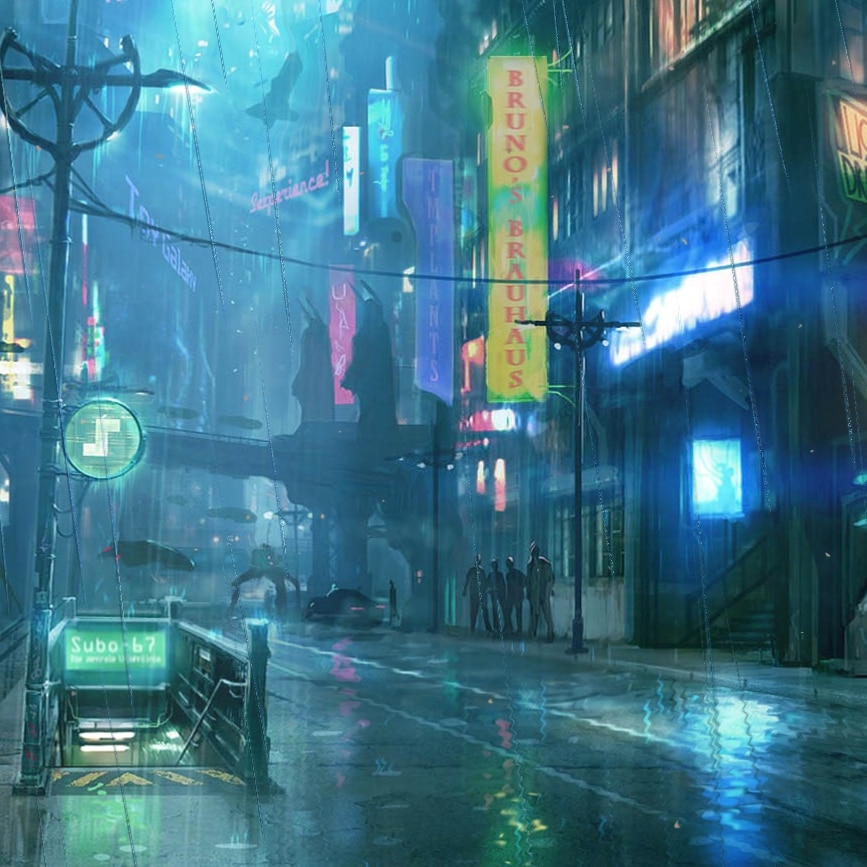 Rainy city 1920p