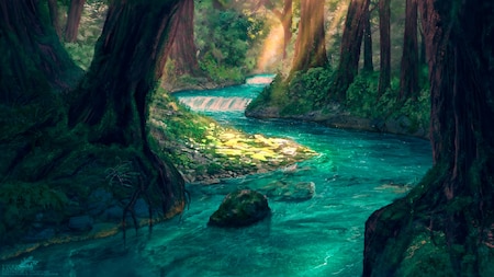 Forest River [ ♪ Sound+Music ♪ ] | Wallpapers HDV