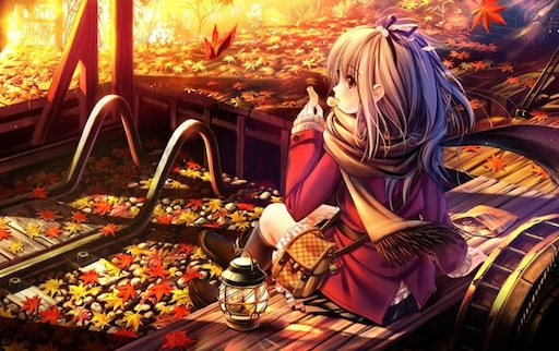 Аниме фото осень Аниме фото осень