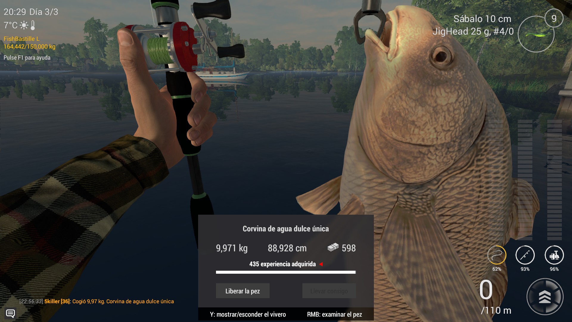 steam fishing planet what to do with fish caught