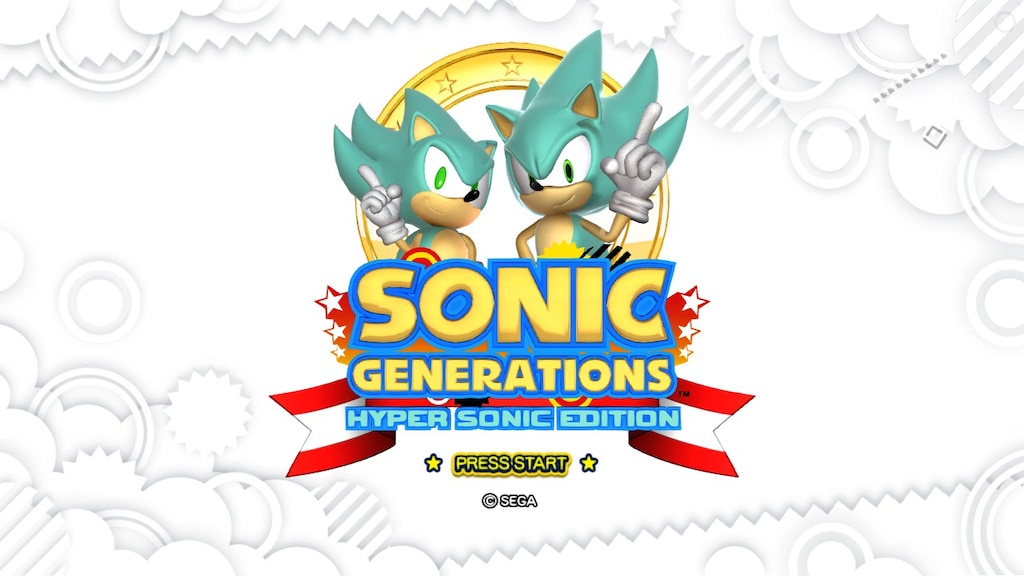 Super Sonic and Hyper Sonic in Sonic 1