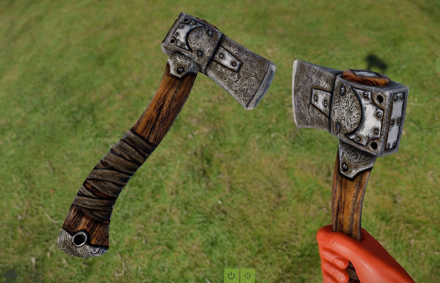 Damascus Steel Hatchet thumbnail 3
