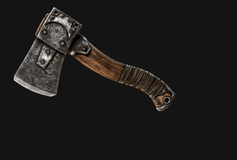 Damascus Steel Hatchet screenshot 1