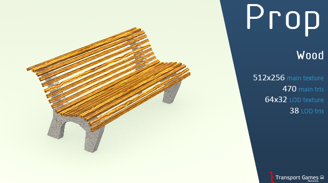 Bench Model 3 Wood Skymods