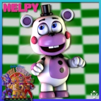 FNaF 6 Pizza Simulator-Funtime Chica + Helpy3 by