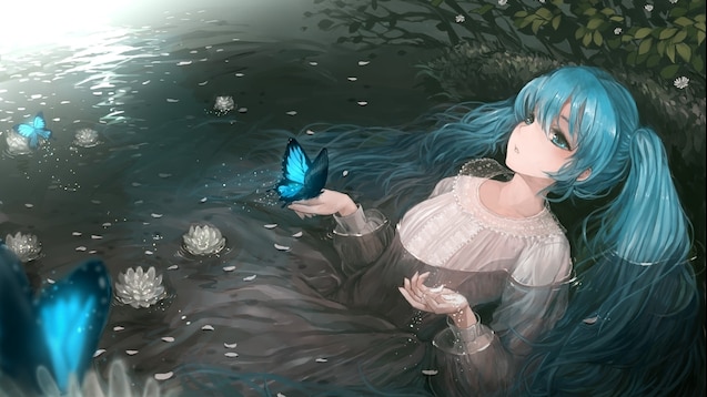 Steam Workshop::Beautiful Anime girl in water