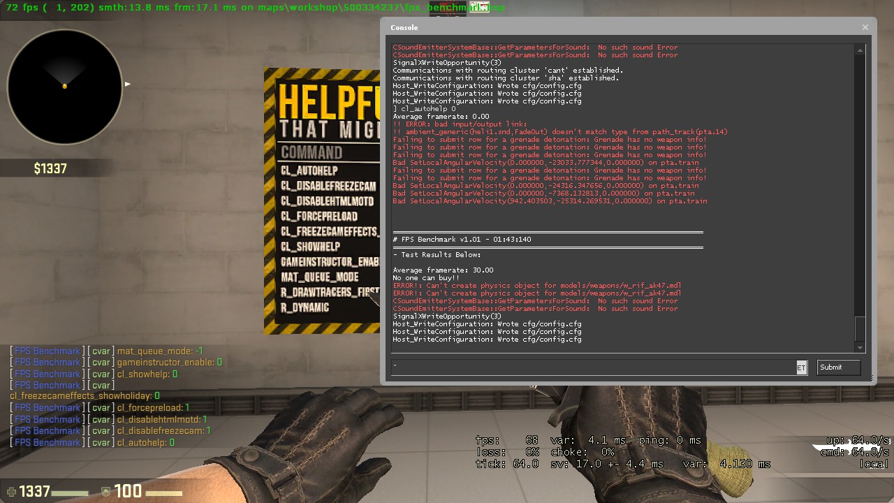 Карта для теста фпс в кс го