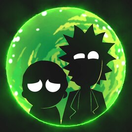 Download Glowing Eyes Rick And Morty Phone Wallpaper