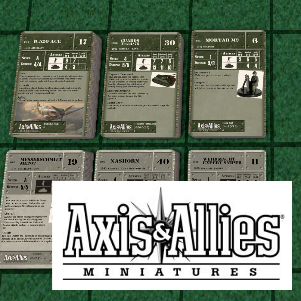Steam Workshop::Axis and Allies Miniatures Ground Stat Cards and Maps
