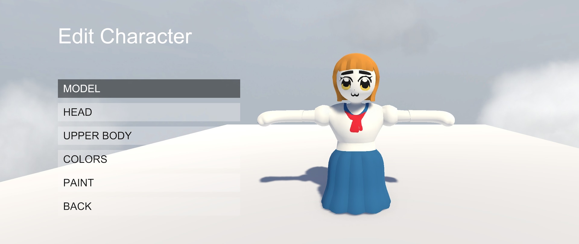 Cute Girl Human Fall Flat Skin