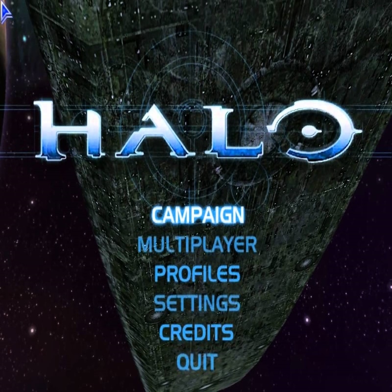 Halo Combat Evolved Title Screen