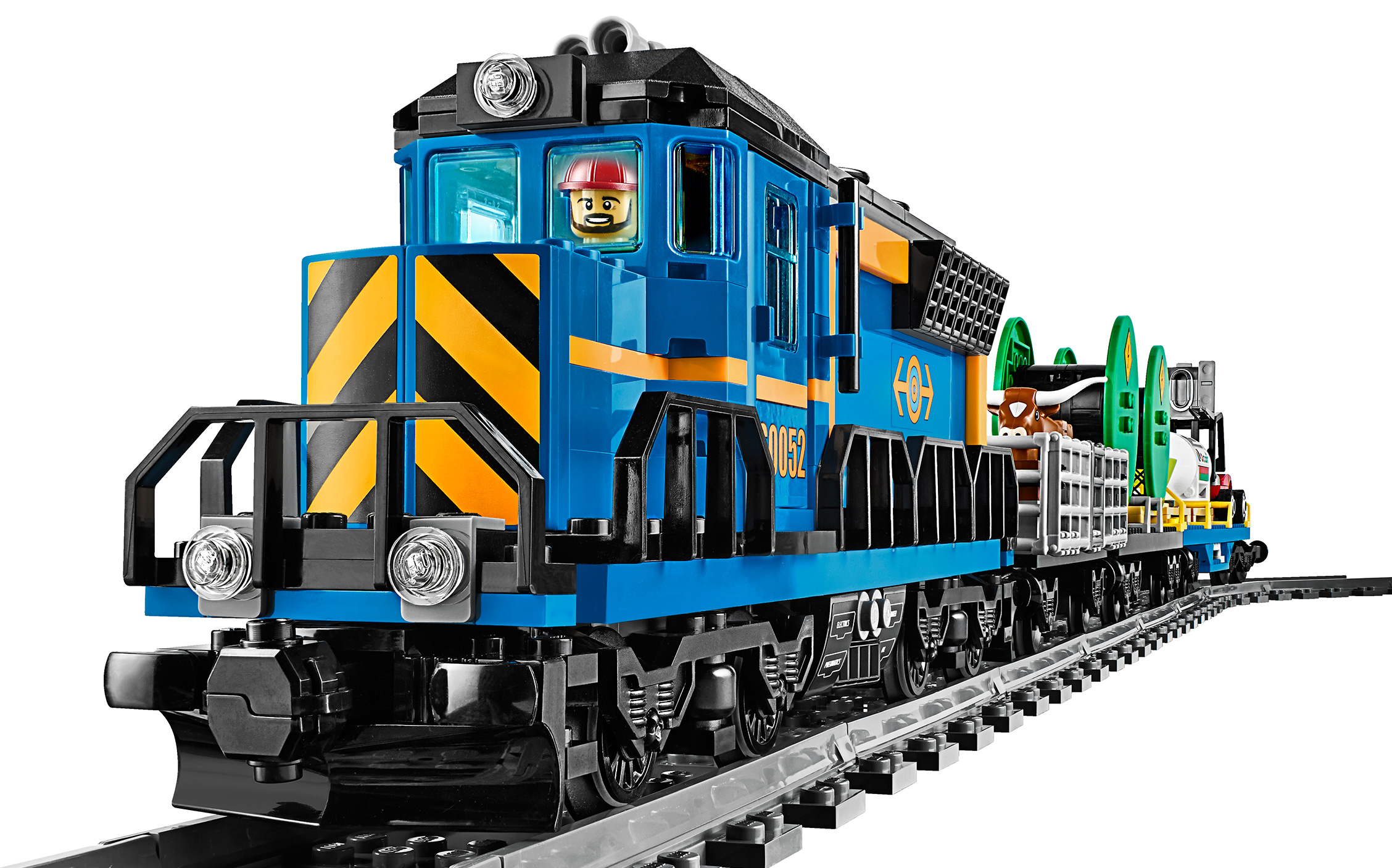 lego city blue train