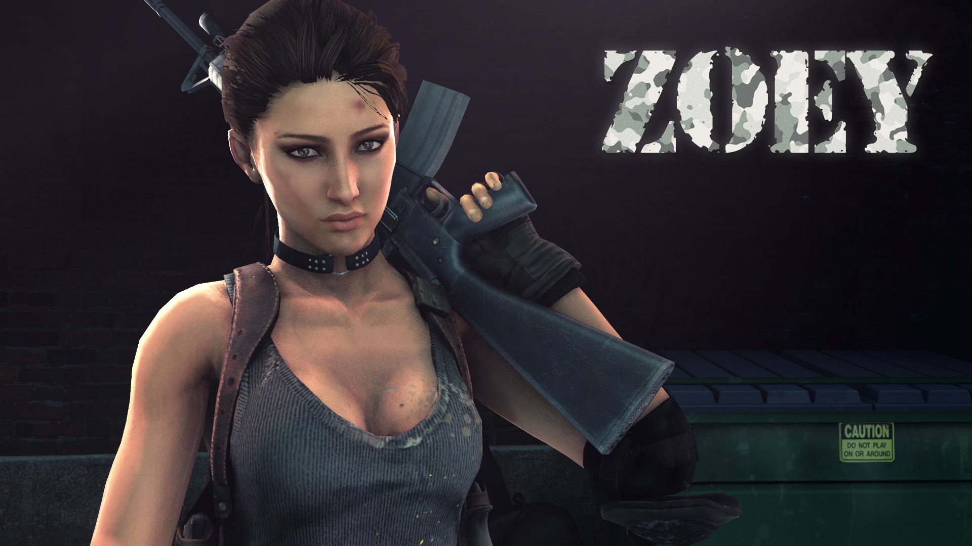 Steam Workshop Zoey Military Style