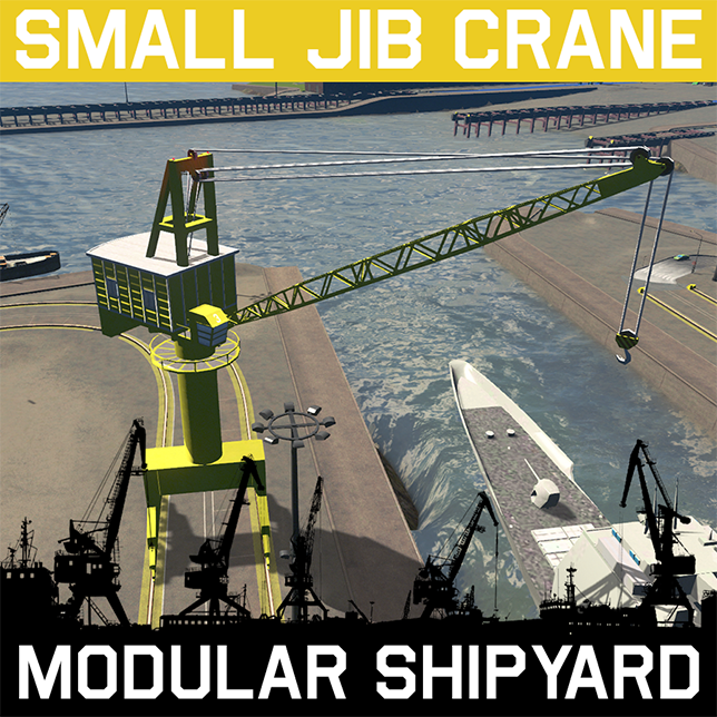 Small Jib Crane Yellow Skymods