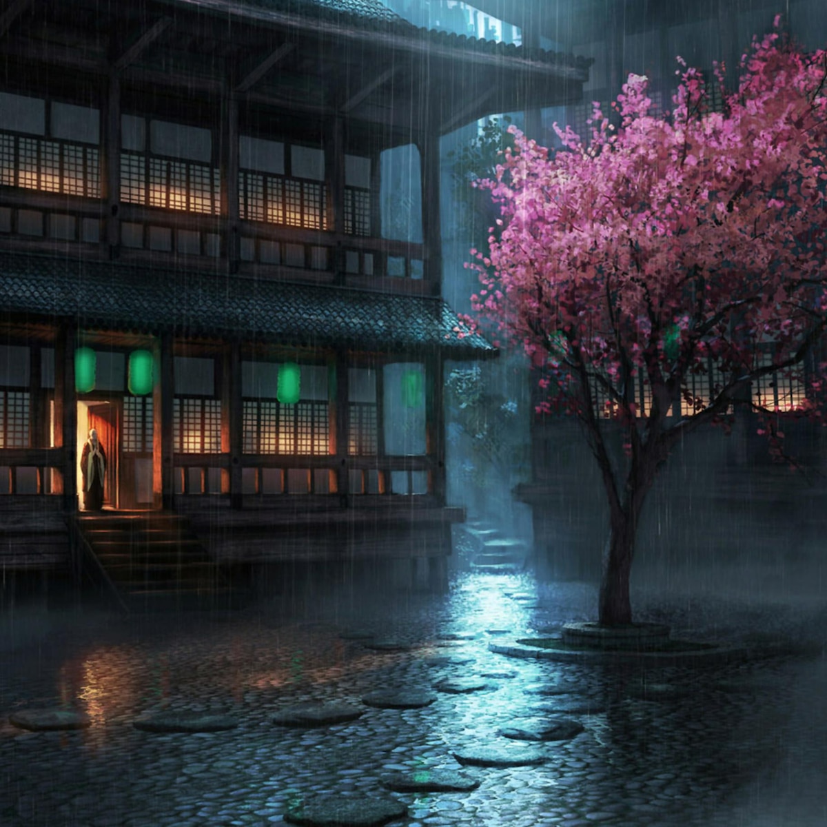Cherry Blossom Rain