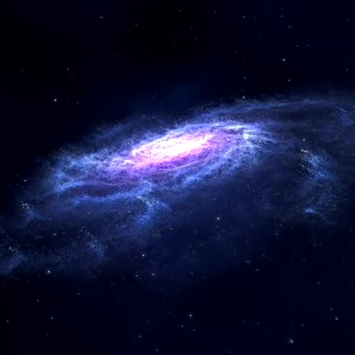 Galaxy moving online background