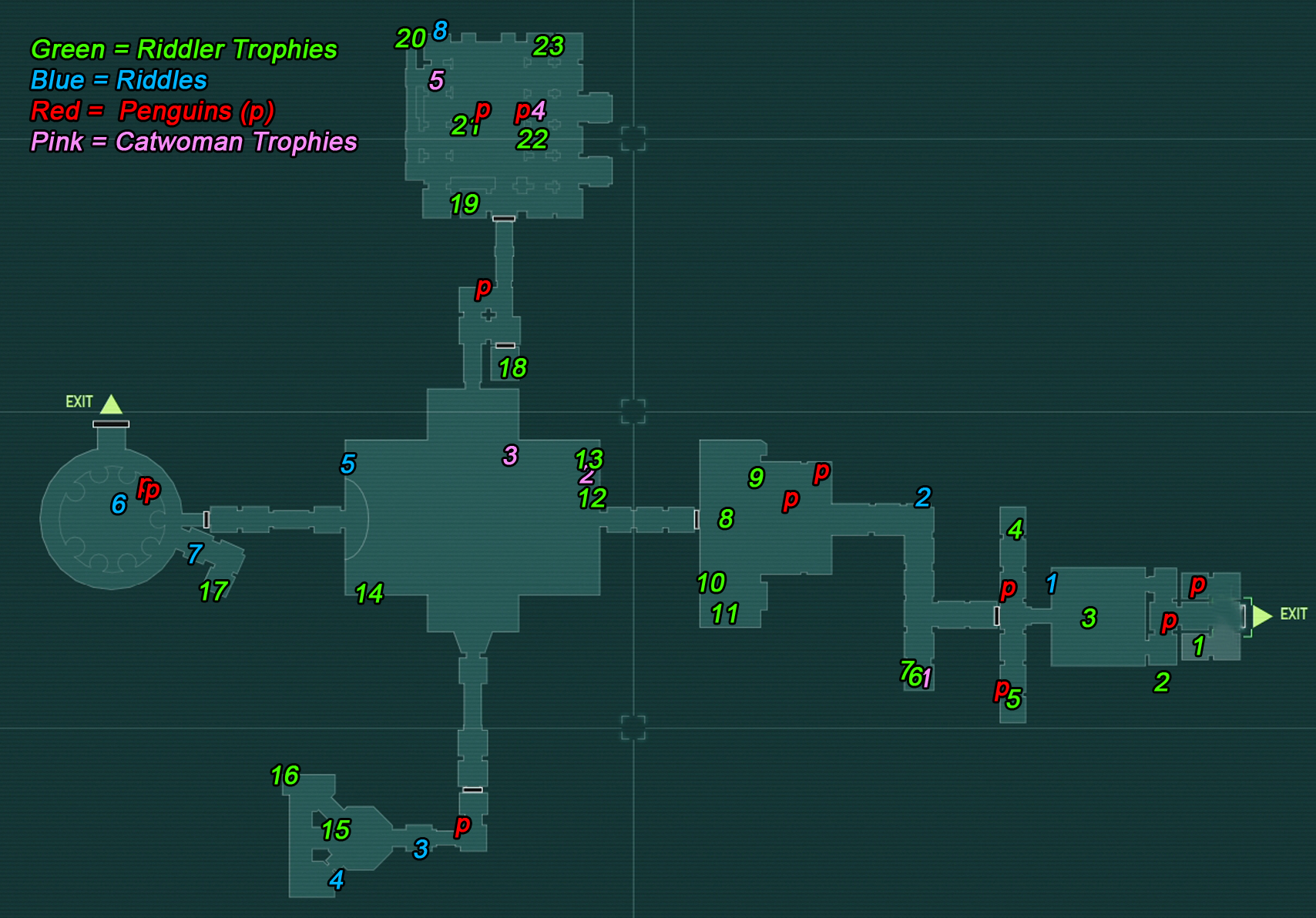 Steam Community Guide The Riddler S Secrets Map For Arkham City