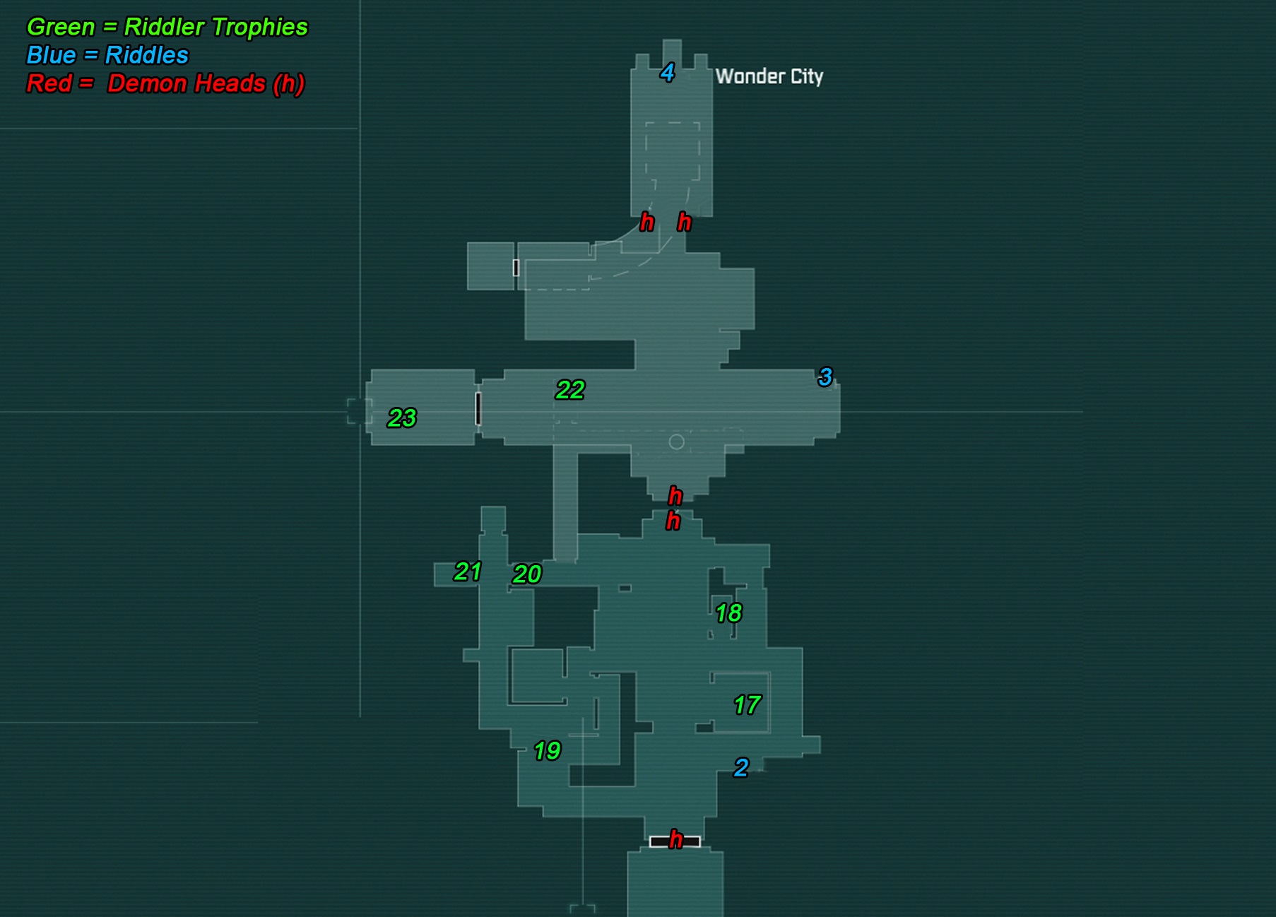 Steam Community :: Guide :: The Riddler's Secrets Map for Arkham City.