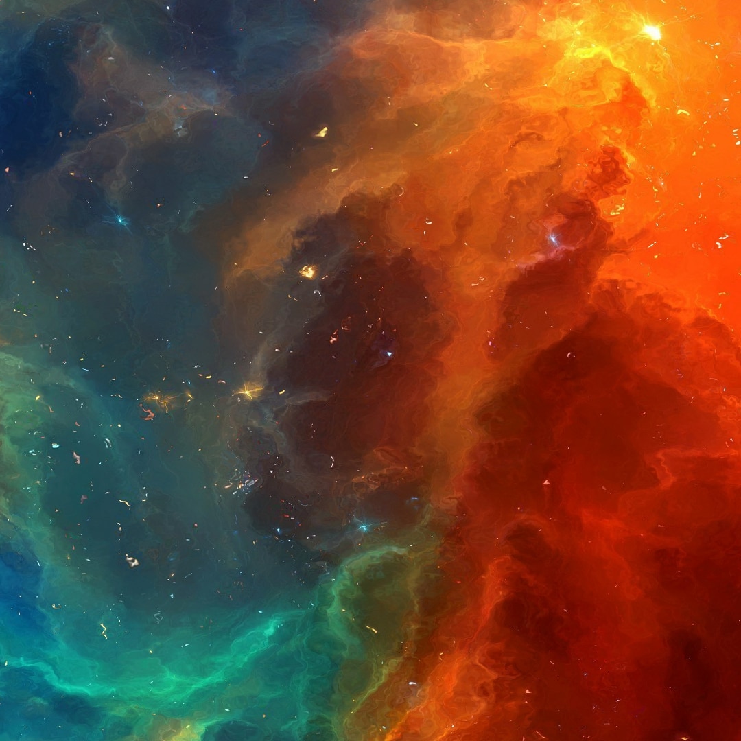 Green and Red Nebula