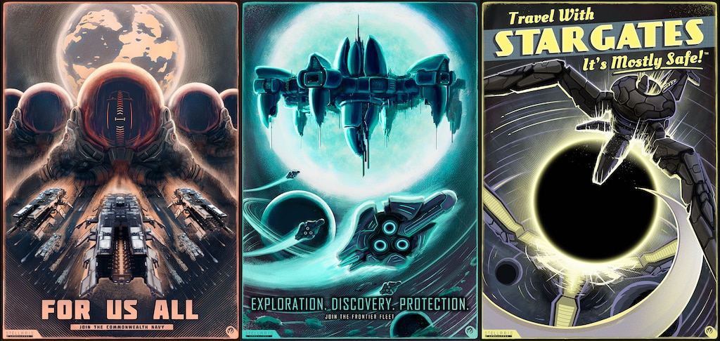 Communaute Steam Stellaris Posters 2560x1440 Wallpaper