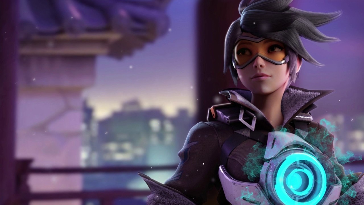 ultra realistic illustration of tracer overwatch