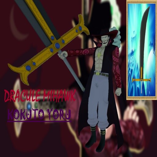 Replika mec Mihawk kardja Kokutou Yoru One Piece 