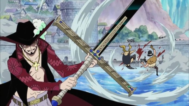 Mihawk is the physical manifestation of his sword Yoru looking for