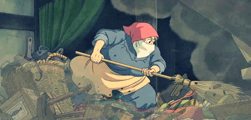 Steam Community :: :: Howl's Moving Castle Sophie Cleaning Gif