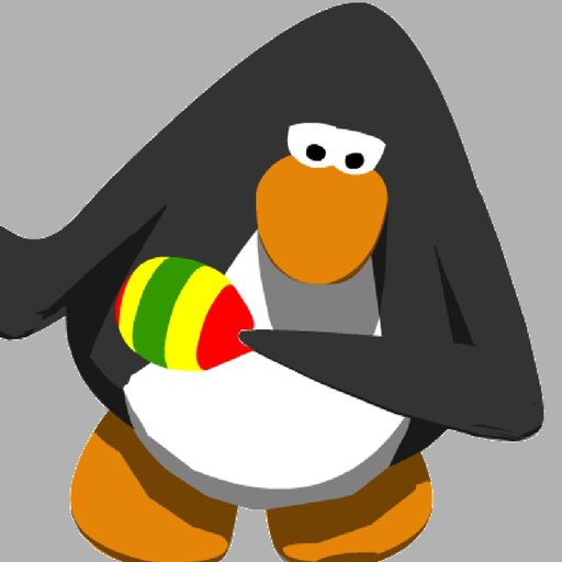 Penguin playing the Maraca - Club Penguin GIF 