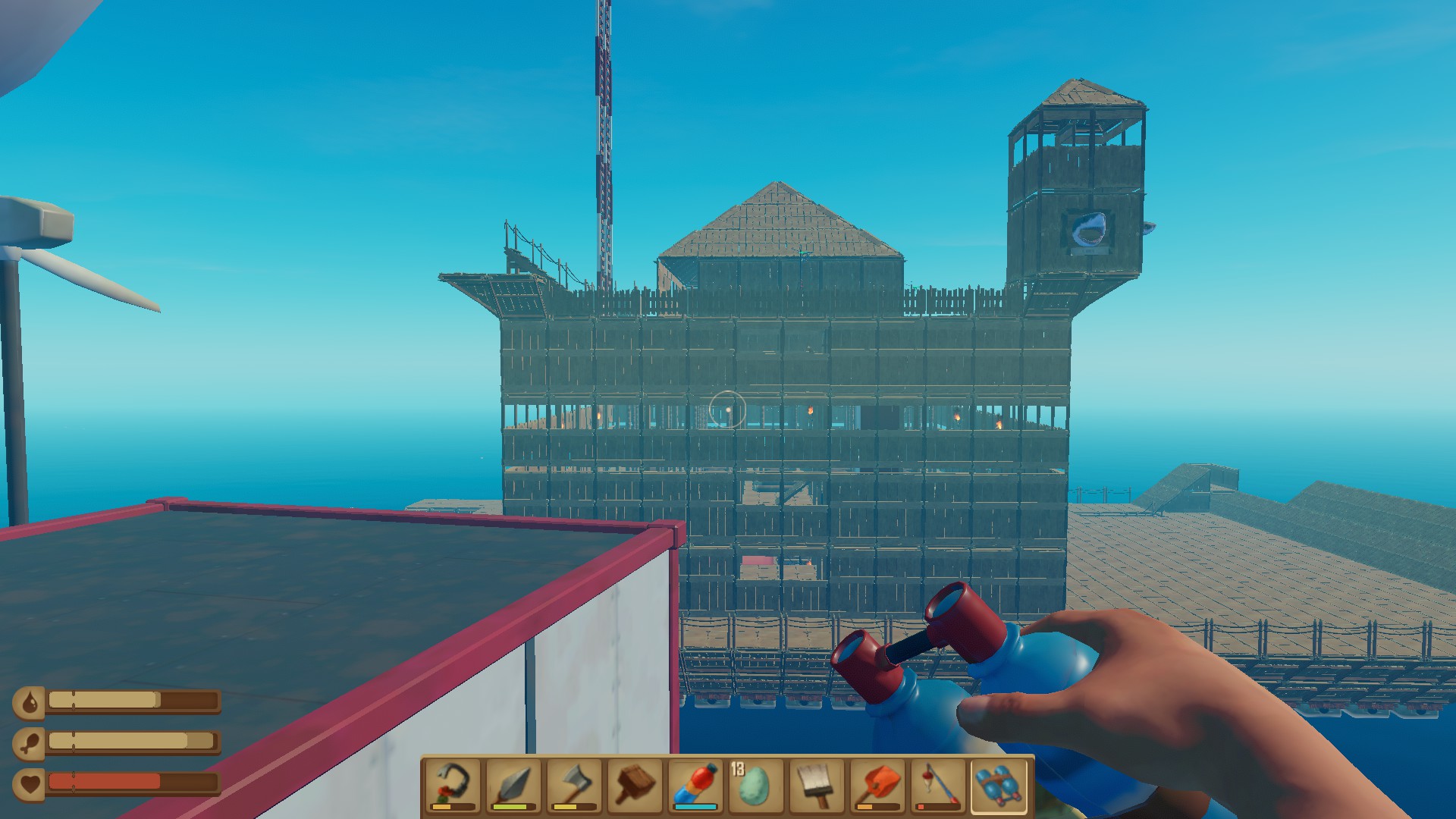 Steam Community Screenshot 船顶上待建的四角观光台