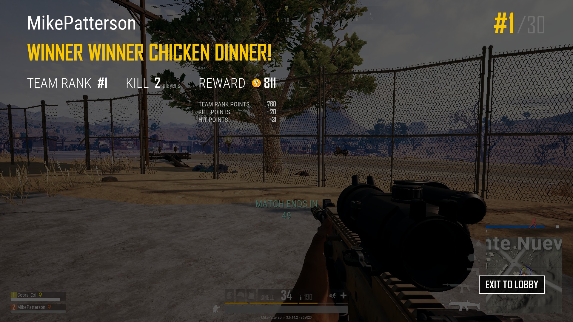 Lets see your Winner Winner Chicken Dinner screenshots! - Page 3 5058D956F19078556DCA21D98DACD379F16277DF