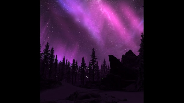 purple northern lights wallpaper